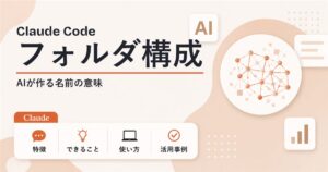 Claude Code のフォルダ構成を解説する記事のアイキャッチ画像