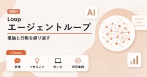 エージェントループとは 推論と行動を繰り返す仕組み